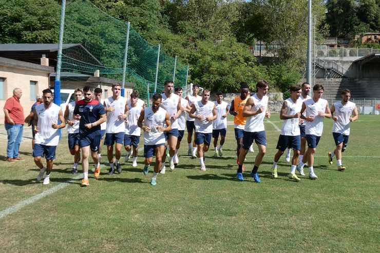 Lavoro atletico col preparatore Marius Simiras